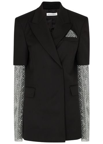 Mach & Mach Crystal-embellished Wool Mini Blazer Dress - - 36 (UK8 / S) - MACH&MACH - Modalova