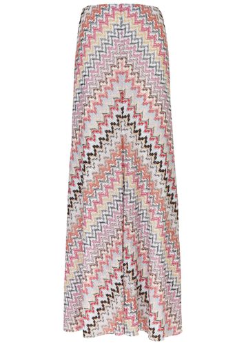 Zigzag Metallic-knit Maxi Skirt - - 44 (UK12 / M) - Missoni - Modalova