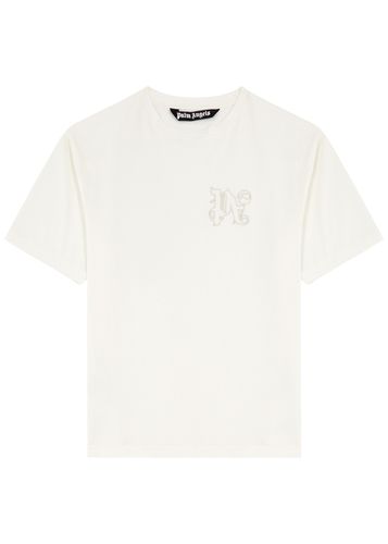Logo-embroidered Cotton T-shirt - Palm Angels - Modalova