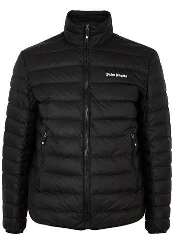 Logo Quilted Shell Jacket - - S - Palm Angels - Modalova