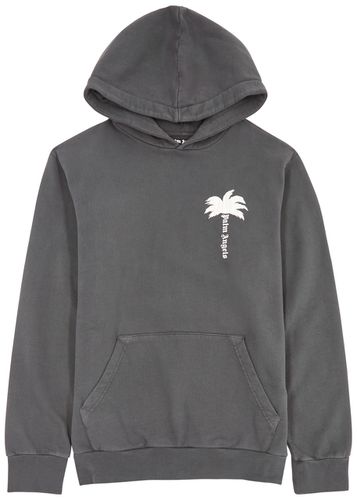 The Palm Logo Hooded Cotton Sweatshirt - - L - Palm Angels - Modalova