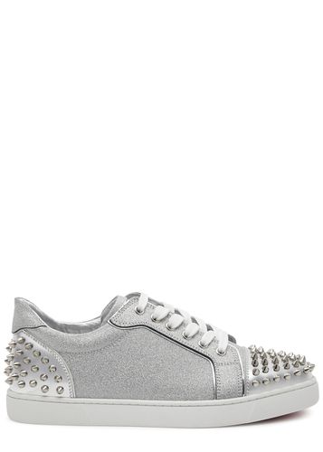 Vieira 2 Glittered Leather Sneakers - - 41 (IT41 / UK8), Trainers, Round toe - 41 (IT41 / UK8) - Christian Louboutin - Modalova