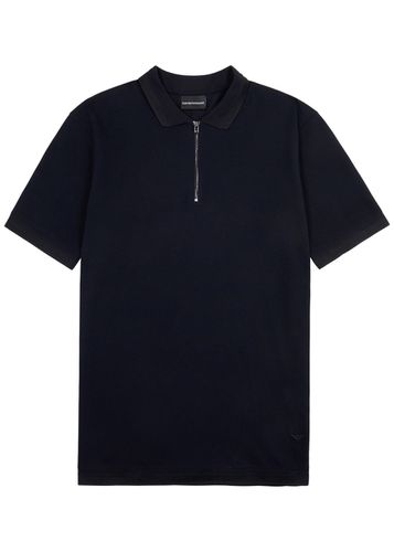 Piqué Cotton Polo Shirt - - L - Emporio armani - Modalova