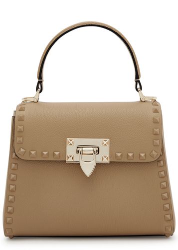 Rockstud Small Leather top Handle bag - Valentino Garavani - Modalova