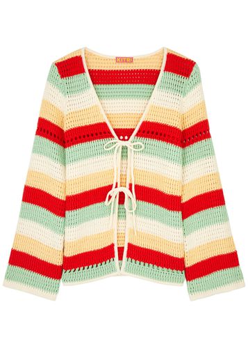 Ellsie Striped Crochet-knit Cardigan - - L (UK14 / L) - Kitri - Modalova