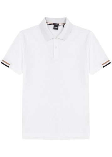 Logo Piqué Cotton Polo Shirt - - M - Boss - Modalova
