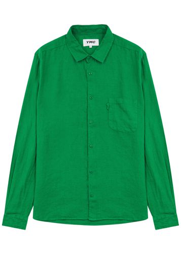 Ymc Curtis Linen Shirt - Green - L - YMC - Modalova