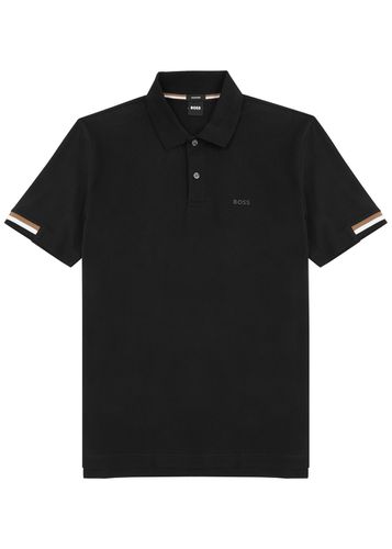 Logo Piqué Cotton Polo Shirt - - L - Boss - Modalova