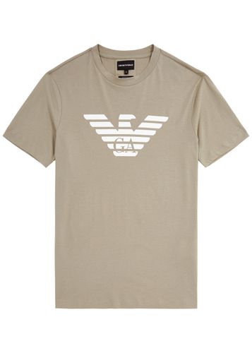 Logo-print Cotton T-shirt - Emporio armani - Modalova