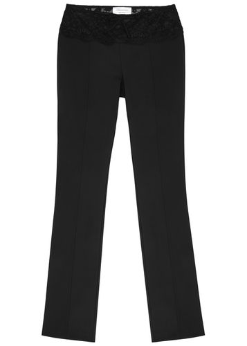 Lace-trimmed Stretch-jersey Trousers - - 38 (UK6 / XS) - BLUMARINE - Modalova