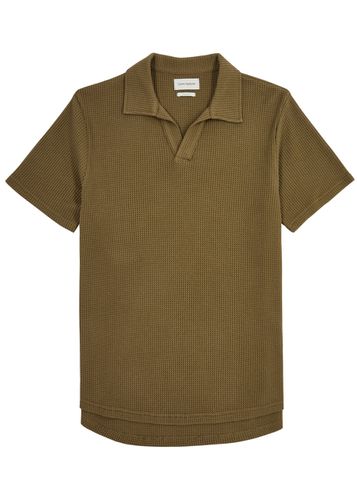 Austell Waffle-knit Cotton Polo Shirt - - L - Oliver Spencer - Modalova
