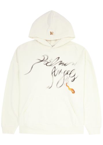 Foggy Printed Hooded Cotton Sweatshirt - - L - Palm Angels - Modalova