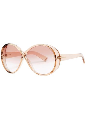 Edie2 Oversized Round-frame Sunglasses - Tom ford - Modalova