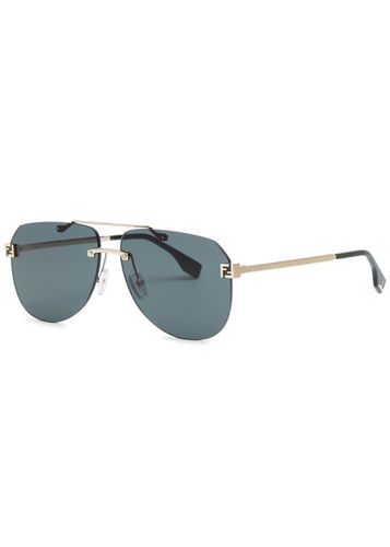 Sky Rimless Aviator-style Sunglasses - Fendi - Modalova