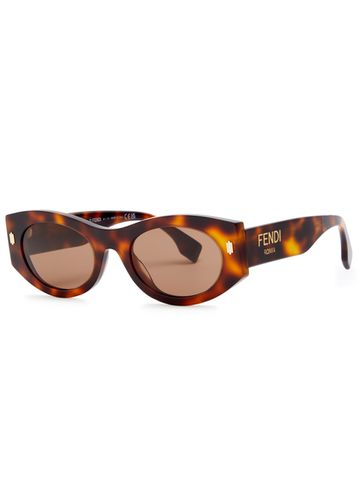 Roma Oval-frame Sunglasses - Fendi - Modalova
