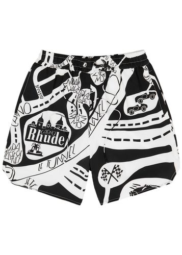 Strada Printed Silk Shorts - - L - RHUDE - Modalova