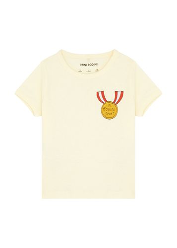 Kids Medal Printed Cotton T-shirt - - 140/146 (10 Years) - MINI RODINI - Modalova