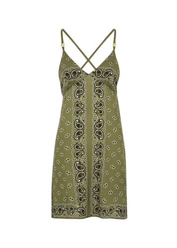 Paisley-print Mini Dress - - 40 (UK8 / S) - Palm Angels - Modalova