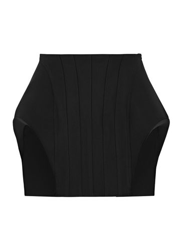 Cut-out Twill Mini Skirt - - 38 (UK10 / S) - Mugler - Modalova
