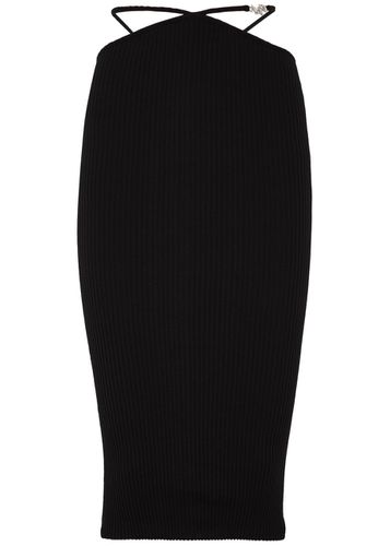Logo Cut-out Cotton-blend Midi Skirt - - XS/S (UK6-8 / XS) - Amiri - Modalova