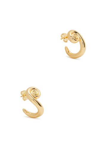 Swirl 18kt -plated Hoop Earrings - ANNI LU - Modalova