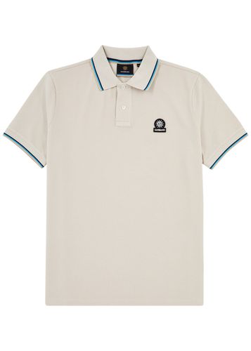 Stripe-trimmed Logo Piqué Cotton Polo Shirt - - XL - SANDBANKS - Modalova