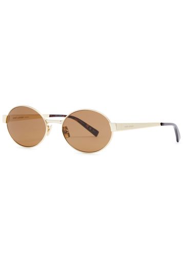 Oval-frame Sunglasses - Saint Laurent - Modalova