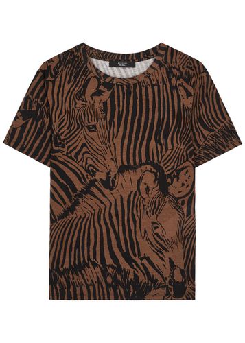 Eloisa Zebra-print Cotton T-shirt - - L (UK14 / L) - Max Mara Weekend - Modalova