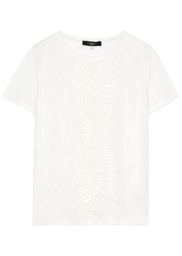 Magno Floral-embroidered Stretch-cotton T-shirt - - L (UK14 / L) - Max Mara Weekend - Modalova