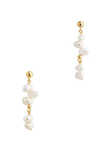 Pearly 18kt Gold-plated Drop Earrings - ANNI LU - Modalova