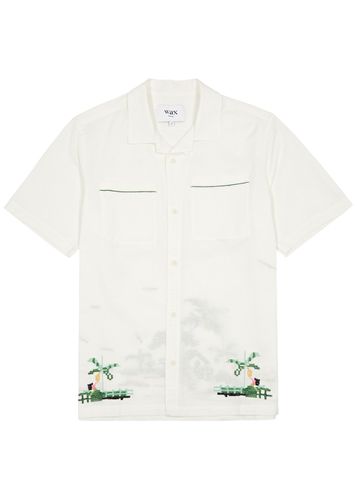 Newton Embroidered Cotton-blend Shirt - - L - Wax London - Modalova
