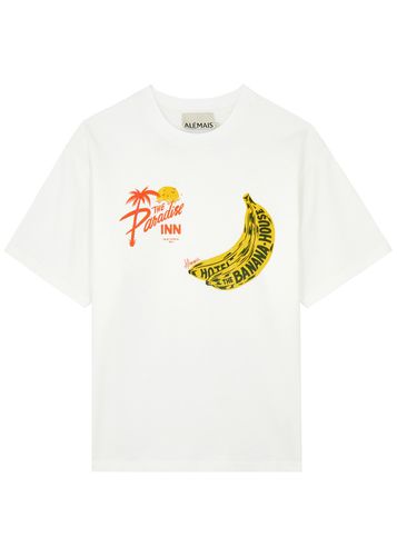 Banana Printed Cotton T-shirt - - L (UK14 / L) - ALEMAIS - Modalova