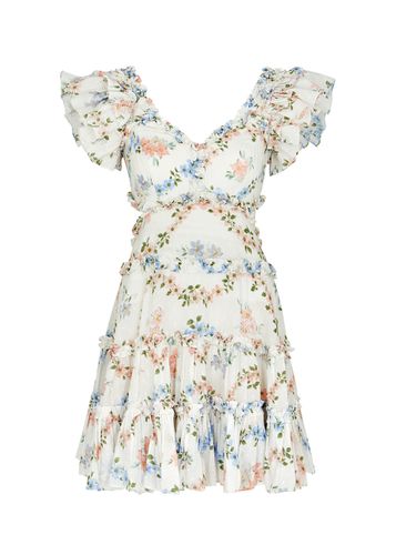 Needle & Thread Dancing Daisies Floral-print Cotton Mini Dress - - 10 (UK10 / S) - Needle&Thread - Modalova