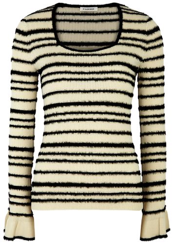 Morila Striped Brushed Cotton-blend top - - XS (UK6 / XS) - By malene birger - Modalova