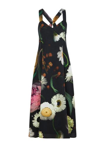 Jodie Floral-print Satin Midi Dress - - M (UK12 / M) - Stine Goya - Modalova