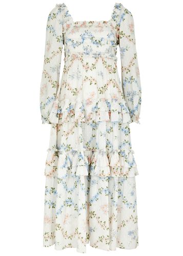 Needle & Thread Dancing Daisies Floral-print Cotton Midi Dress - - 10 (UK10 / S) - Needle&Thread - Modalova