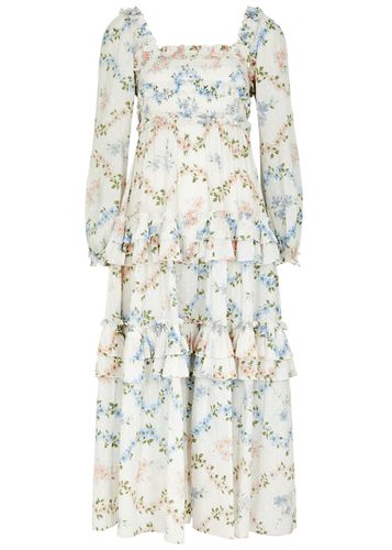 Needle & Thread Dancing Daisies Floral-print Cotton Midi Dress - - 12 (UK12 / M) - Needle&Thread - Modalova