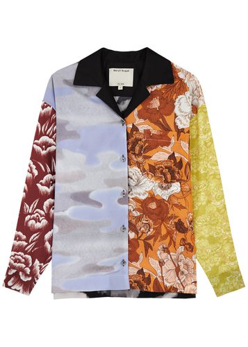 Patchwork Printed Silk-blend Shirt - - L (UK14 / L) - MERYLL ROGGE - Modalova