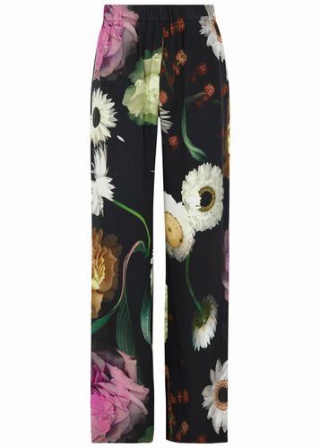Fatou Floral-print Satin Trousers - - M (UK12 / M) - Stine Goya - Modalova