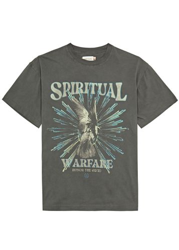 Spiritual Conflict Printed Cotton T-shirt - Honor The Gift - Modalova