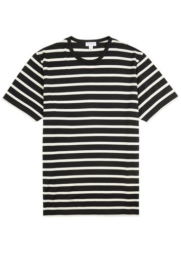 Striped Cotton T-shirt - Sunspel - Modalova