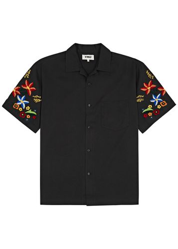 Idris Floral-embroidered Cotton-blend Shirt - - L - YMC - Modalova