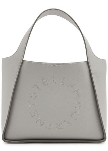 Stella Logo Faux Leather Tote - Light Grey - Stella McCartney - Modalova