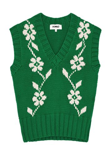 Heidi Floral-intarsia Cotton Vest - - XS (UK6 / XS) - YMC - Modalova