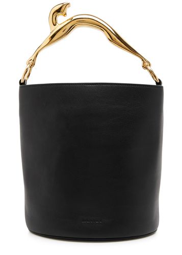 Cat Leather Bucket bag - Black - Lanvin - Modalova
