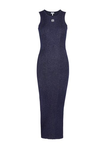 Anagram Glittered Ribbed-knit Midi Dress - - L (UK14 / L) - Loewe - Modalova