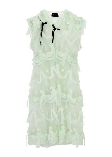 Ruffled Embroidered Tulle Dress - - 8 (UK8 / S) - SIMONE ROCHA - Modalova