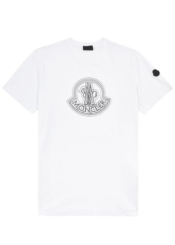 Moncler Logo Cotton T-shirt - White - Moncler - Modalova