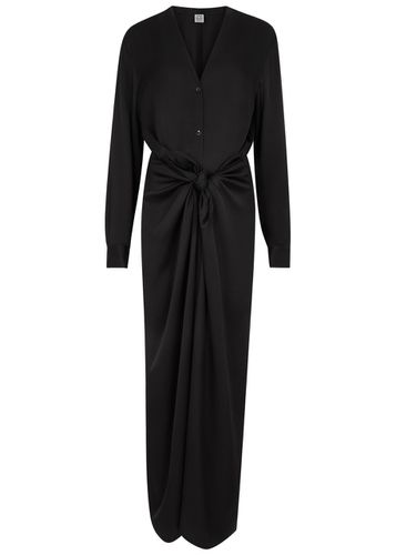 Totême Knotted Satin Maxi Dress - - 38 (UK10 / S) - TOTÊME - Modalova