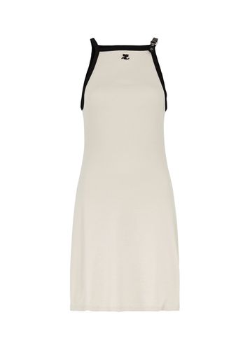 Buckle Logo Cotton Mini Dress - - S (UK8-10 / S) - Courrèges - Modalova